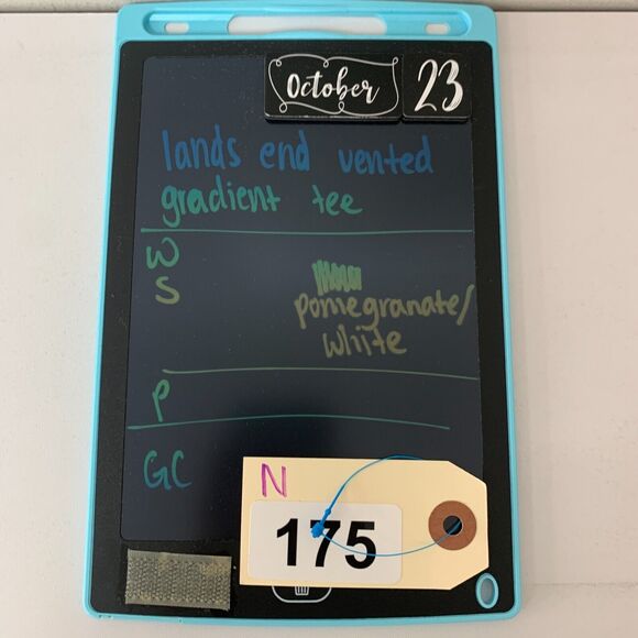 Lands End Vented Shirt Womens S Pomegranate White Striped Gradient Athletic Tee - Picture 10 of 11